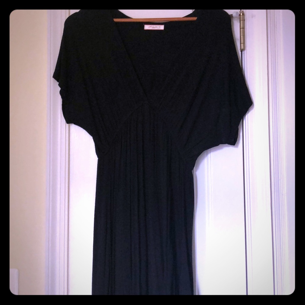 Black maxi dress